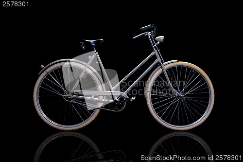 Image of Old refurbished retro bike