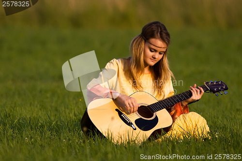 Image of Hippie girl