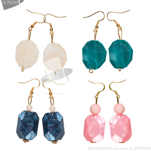 Image of Pearlescent earrings different