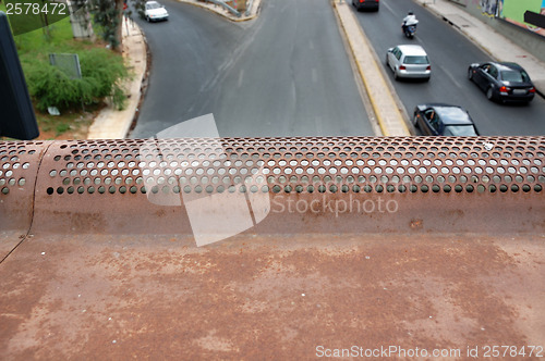 Image of urban traffic cars on motorway