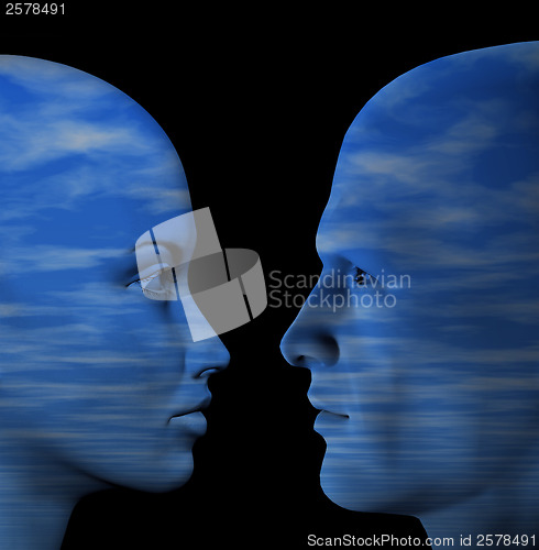 Image of man and woman human couple