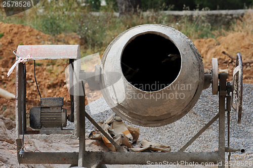 Image of industrial cement mixer