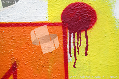 Image of abstract dripping graffiti