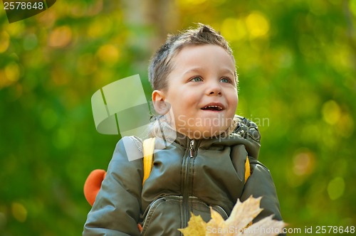 Image of autumn baby boy