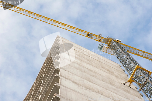 Image of construction with crane