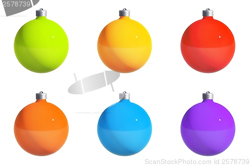 Image of Christmas Balls with path