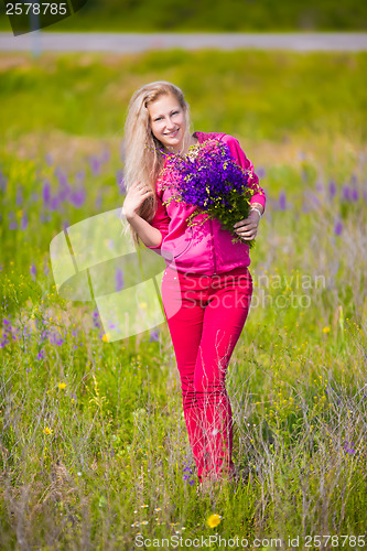 Image of Pretty blond woman