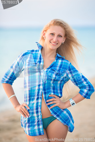 Image of Pretty blond woman