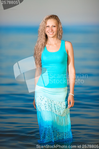 Image of Pretty smiling blonde