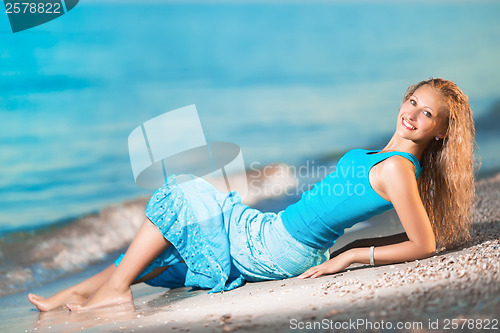 Image of Pretty blond woman