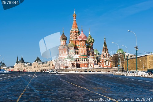 Image of Saint Basil Cathedral  in Moscow