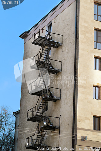 Image of Fire escape on the building