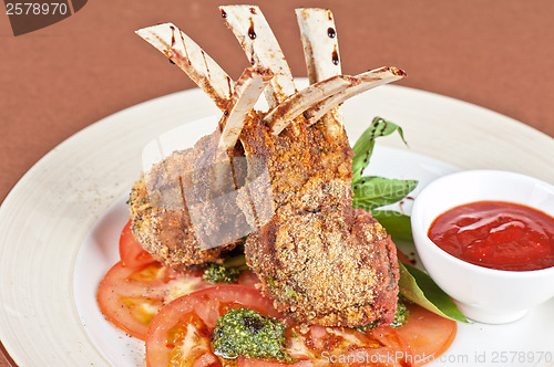 Image of roasted lamb rib