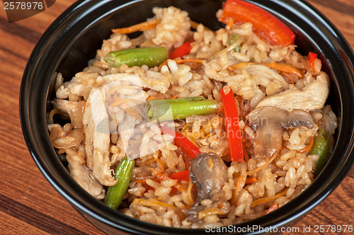 Image of Rice chicken vegetable