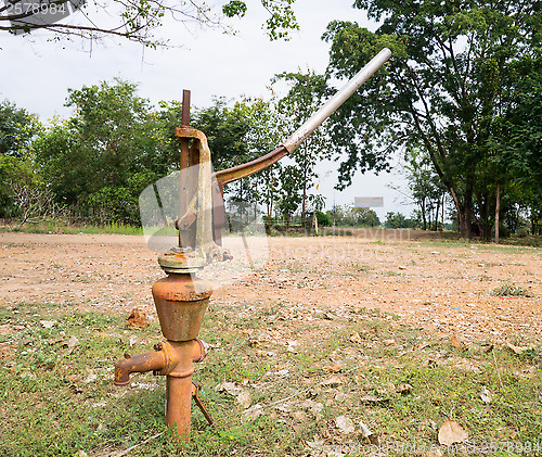 Image of iron hand pump