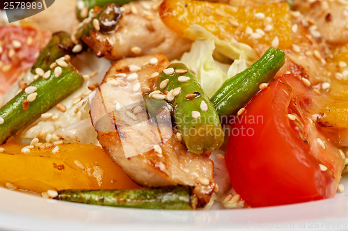 Image of Warm salad with chicken