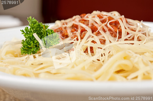 Image of pasta with meat