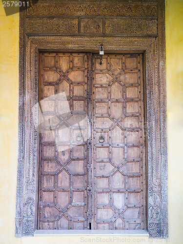 Image of ancient wooden door