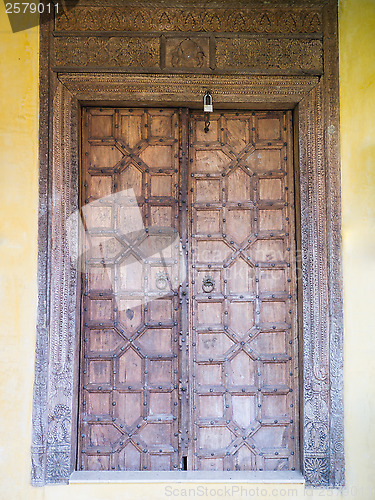 Image of ancient wooden door