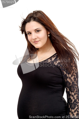 Image of beautiful pregnant woman 