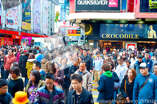 Image of Hong Kong shopping street