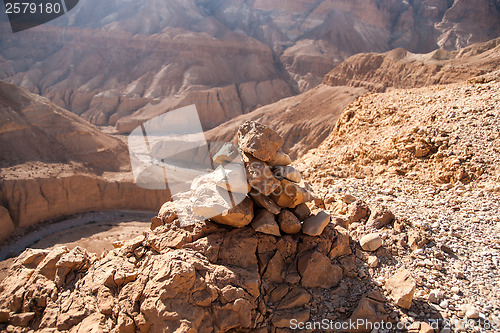 Image of Mountains in stone desert nead Dead Sea