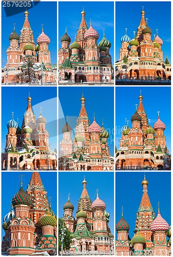 Image of Saint Basil Cathedral  in Moscow