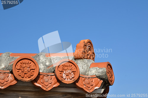 Image of Okinawan roof detail