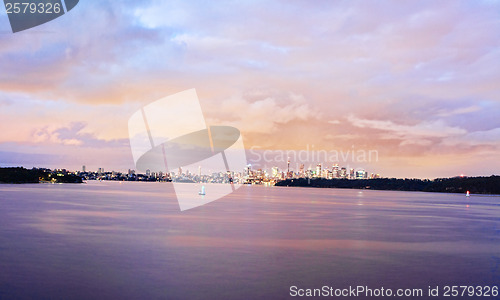 Image of Sydney Harbour and City at Dawn