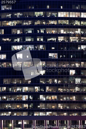 Image of Skyscrapers at night