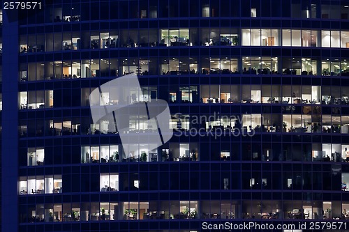Image of Skyscrapers at night