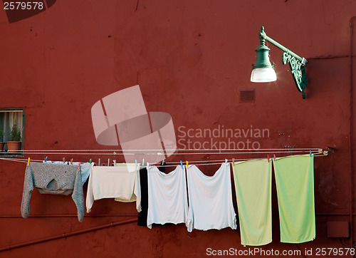 Image of washing clothes