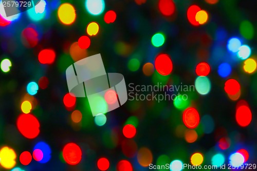 Image of Holiday unfocused lights