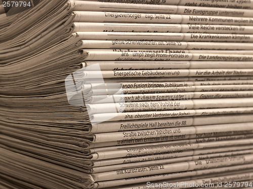 Image of lots of newspapers