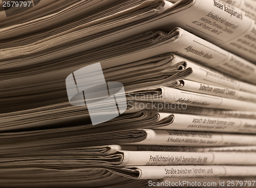 Image of lots of newspapers