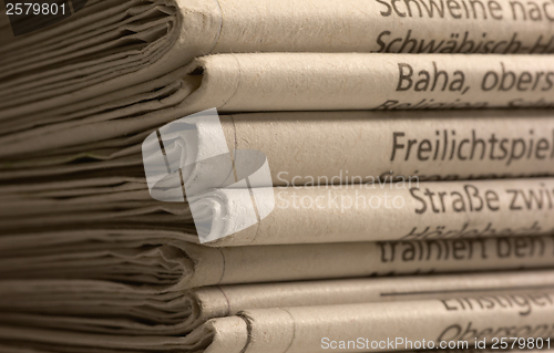 Image of lots of newspapers