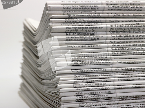 Image of lots of newspapers