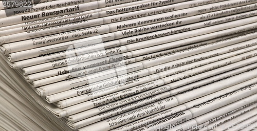 Image of lots of newspapers