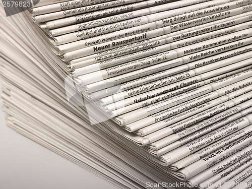 Image of lots of newspapers