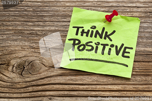 Image of think positive reminder
