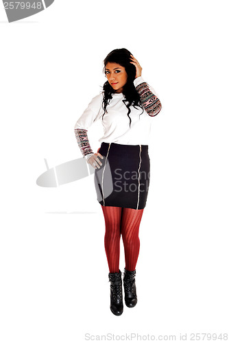Image of Beautiful girl standing.