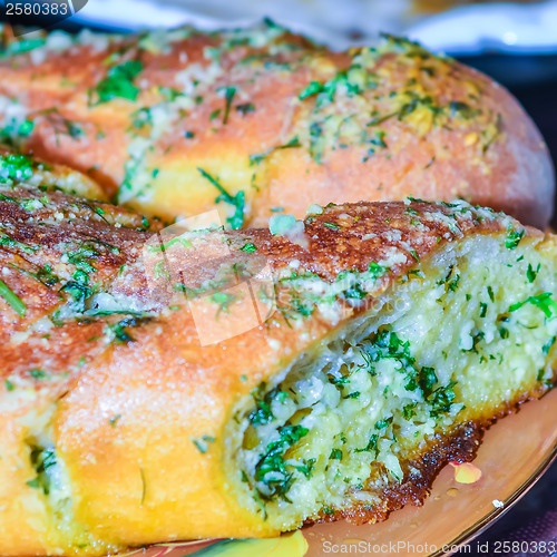 Image of homemade garlic bread