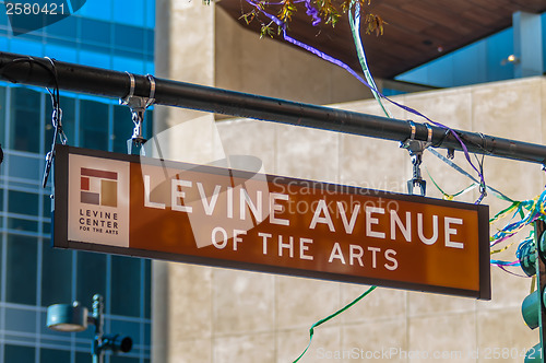 Image of levine avenue of the arts street sign