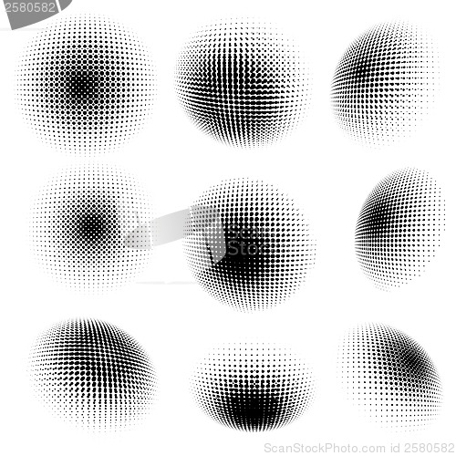 Image of Abstract halftone circle design. EPS 10