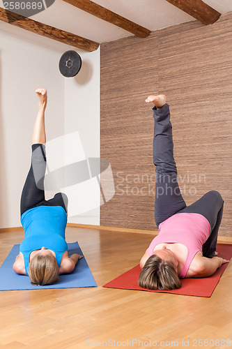 Image of Yoga Exercise - Eka Pada Setu Bandha Sarvangasana 