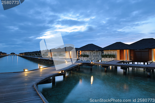 Image of tropical water home villas