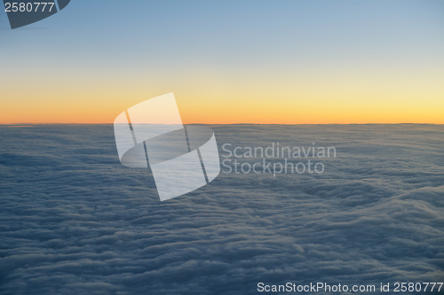 Image of clouds on sunset