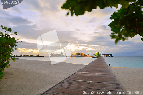 Image of tropical water home villas