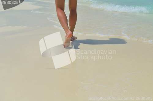 Image of footsteps on beach