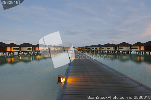 Image of tropical water home villas